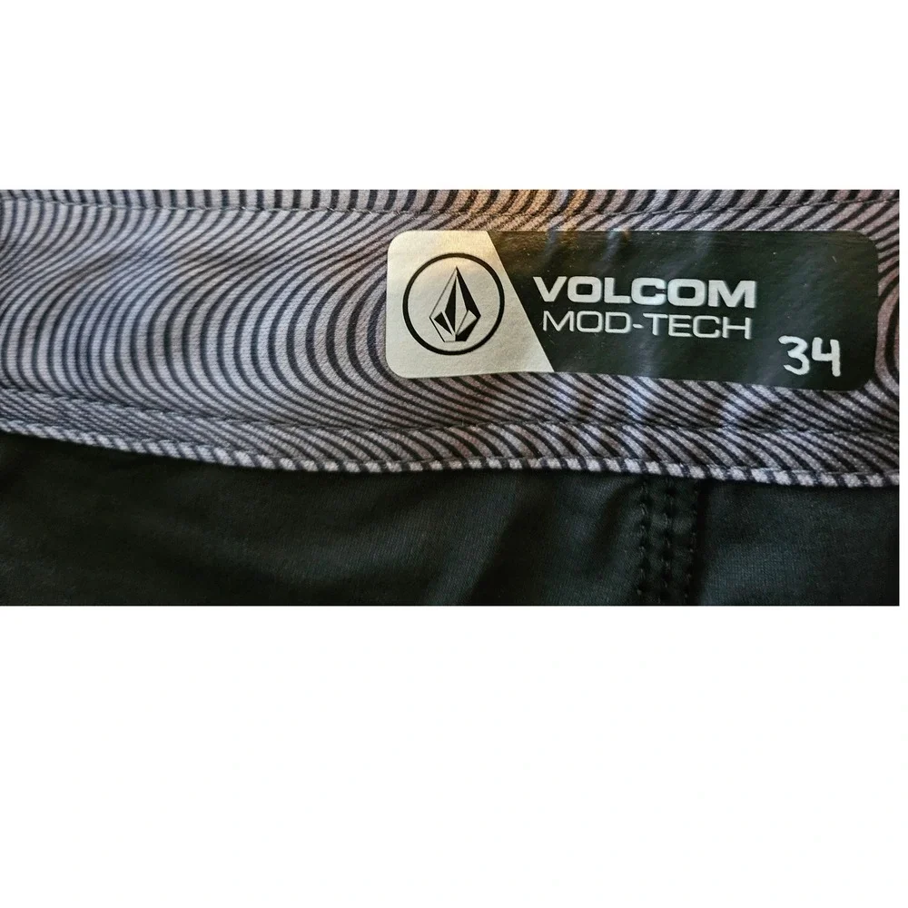 Volcom Board Shorts Mens 34 Black Mod-Tech 4-Way Stretch A0812121 - Picture 4 of 9